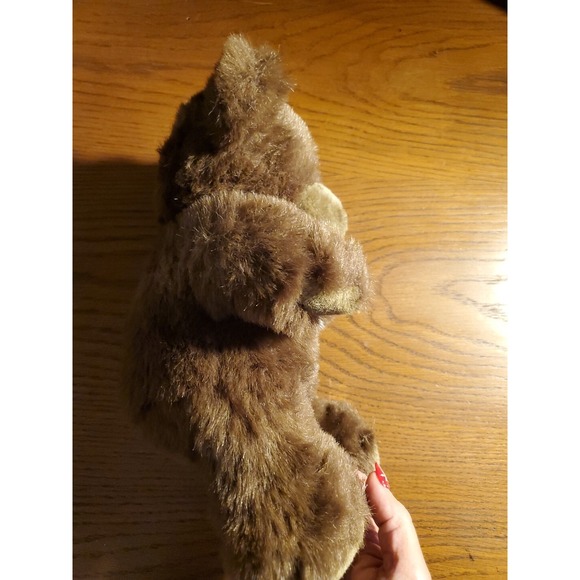 VINTAGE Lemonwood Asia Brown Teddy Bear Plush Stuffed Animal Toy 13" Fluffy - Picture 4 of 5
